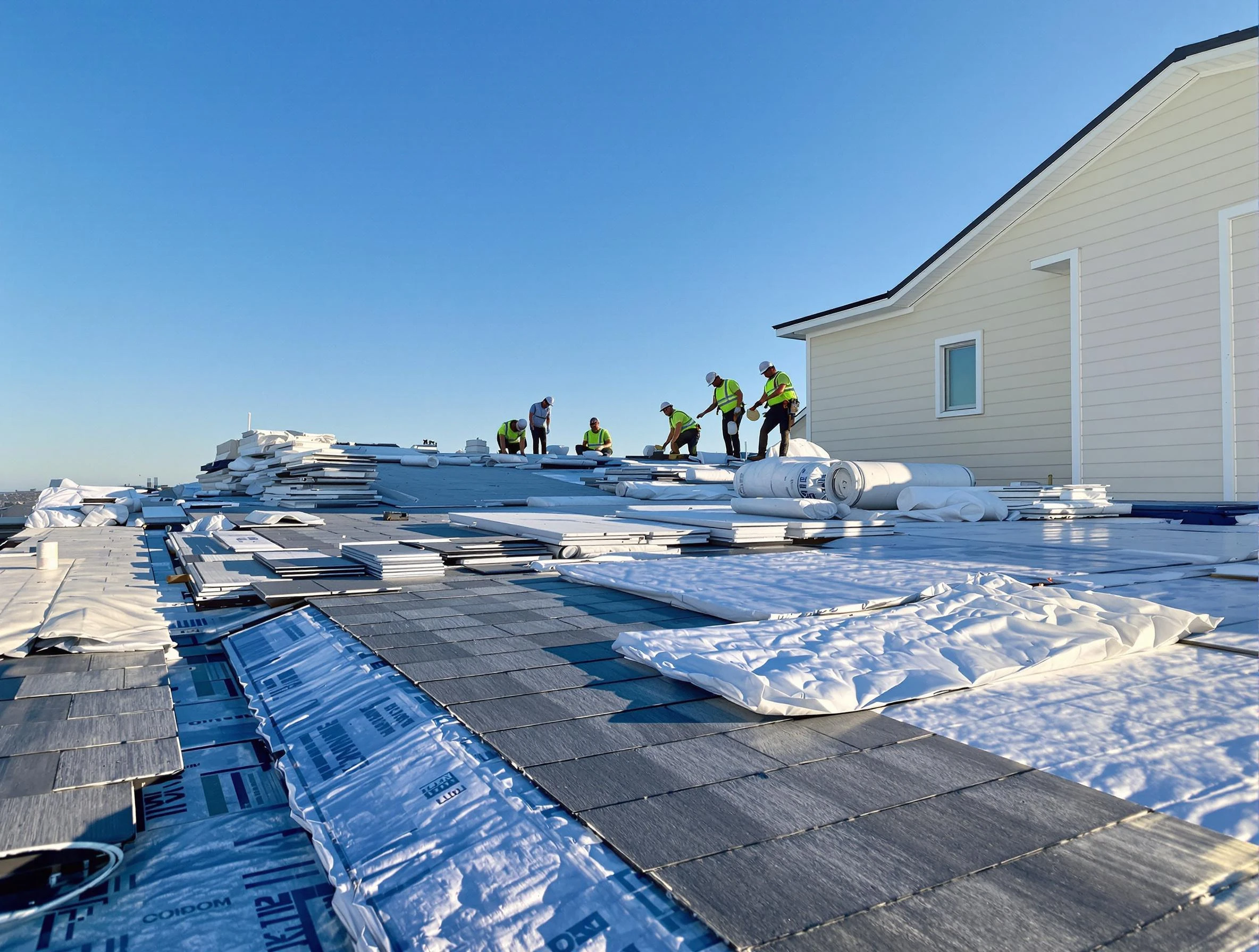 Finished roof installation project by Bedford Roofing Company in Bedford, OH